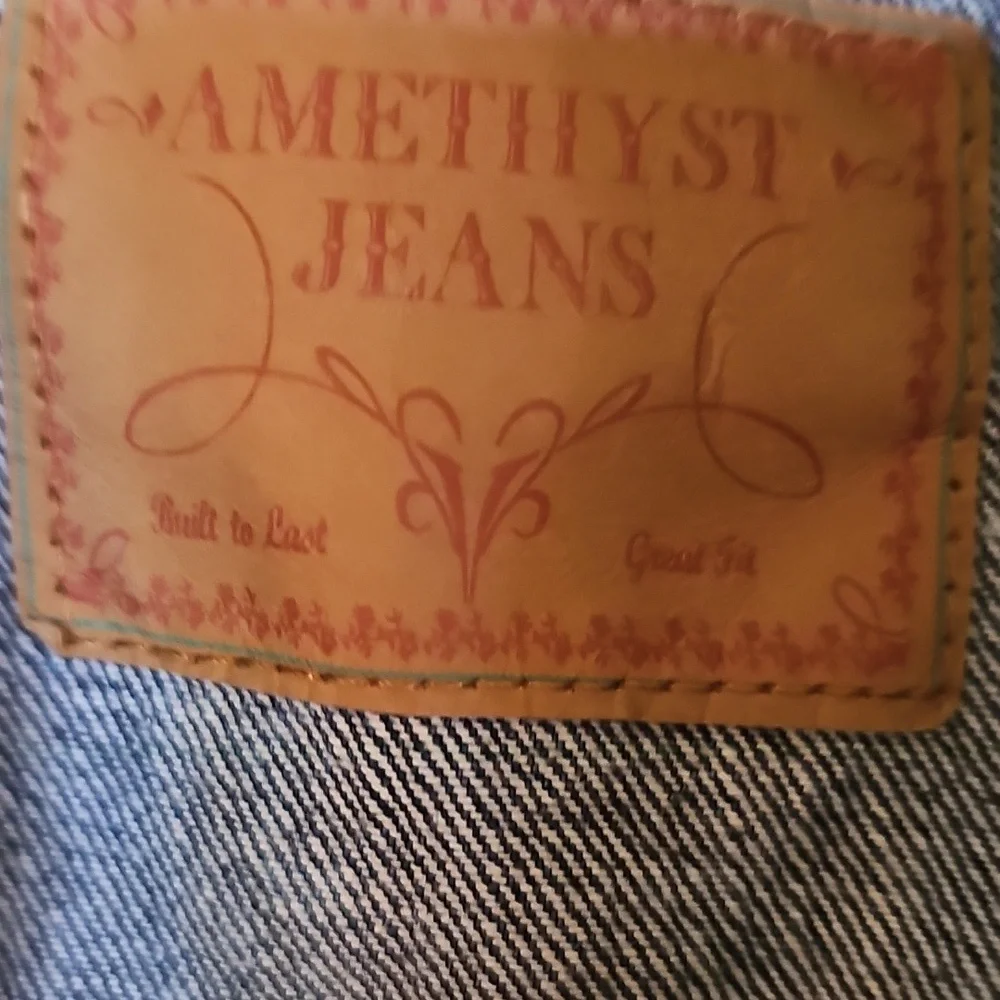 Amethyst Jeans Blue Denim Vest. Size Large. - Picture 2 of 6
